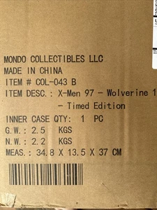 MONDO X-MEN '97 ANIMATED SERIES WOLVERINE TIMED EDITION 1/6 SCALE FIGURE - Picture 1 of 1