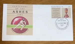 ERROR Australian Stamps - First Day Cover - Centenary of the Ashes - 1982 - Picture 1 of 1