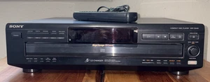 Cambiador/reproductor de discos compactos Sony CDP-CE415 5 CD con control remoto (PROBADO/FUNCIONA) - Imagen 1 de 15