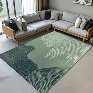 Hand-Tufted Wool Rug 5x8 6x9, Modern Geometric, Handmade for Living & Bedroom - Picture 1 of 5