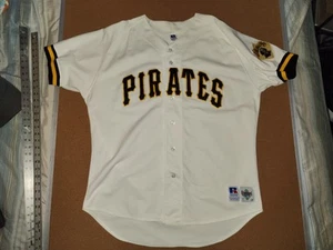 Camiseta deportiva de béisbol auténtica de los Pittsburgh Pirates Home Russell Athletic de 1990 talla 48 - Imagen 1 de 20