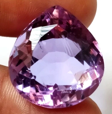 AAA+ 94.55 Ct. Large Purple Amethyst Pear Cut Faceted Loose Gemstone @Women Gift - Image 1 of 4