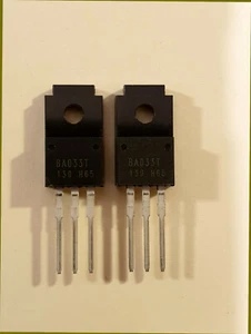 2 x BA033ST REGULATEURS LOW DROP Ic Reg Ldo 3.3V 1A TO220FP-5 R-Ohm - Picture 1 of 1