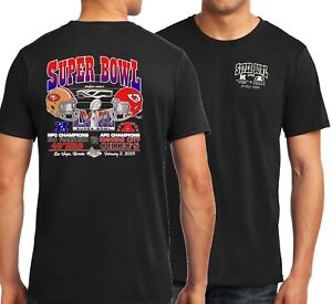 2024 Super Bowl Shirt San Francisco 49ers VS Kansas City Chiefs T-Shirt S-L
