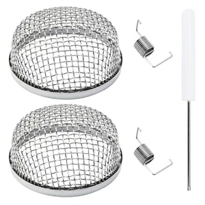 2 PK RV Insect Pest Vent Screen for Furnace Stainless Steel Trailer Camper 2.8" - Bild 1 von 9