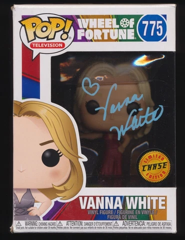 VANNA WHITE SIGNED WHEEL OF FORTUNE CHASE EDITION FUNKO POP JSA Cover