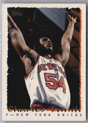 1994-95 Topps New York Knicks Basketball Card #312 Charles Smith  - Image 1 of 2
