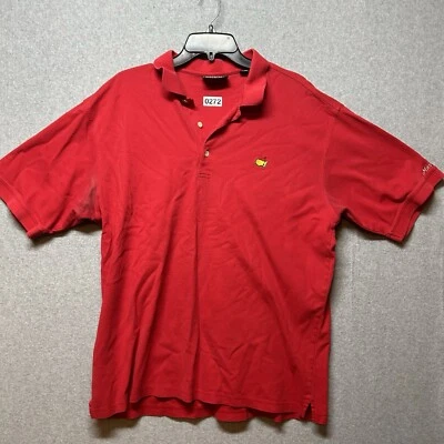 Polo Mercerizado 2 Capas Masters Collection Para Hombre Años 60 Talla XL Algodón Rojo LEER Foto 1 de 4