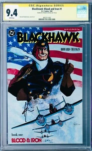 Blackhawk: Blood and Iron #1 CGC SS 9.4 (1987, DC) firmado por Howard Chaykin - Imagen 1 de 2