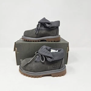 Toddler Timberland Roll Top Boots 'Grey' / TB0A16CT 065 / Size 7 - Picture 1 of 6