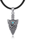 Eye Of Horus & Arrowhead Necklace Viking Jewelry Witch Halloween Gifts Men Women