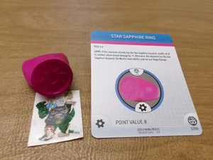 =Anillo HeroClix DC GUERRA DE LUZ Estrella Zafiro S306 con tarjeta = - Imagen 1 de 1