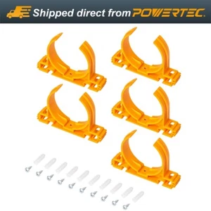 POWERTEC 70342 Perchas Estilo Abierto para 2-1/2?? Tubo y manguera de recolección de polvo, 5PK - Imagen 1 de 8