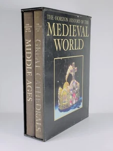 Horizon History of the MEDIEVAL WORLD 2 vol Slipcase 1968 Cathedrals Middle Ages - Picture 1 of 12