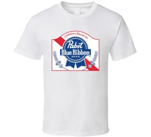 Pabst Blue Ribbon Beer 80S Retro T Shirt - Picture 1 of 1