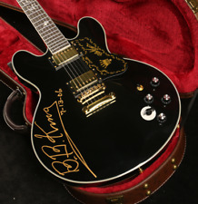 Custom 335 Electric Guitar Black Color Bb King Gold Hardware Signature Guitar