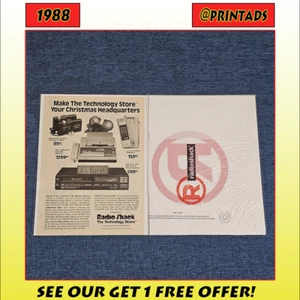 Anuncio impreso Radio Shack 1988 + bolsa extra - ¡Visita nuestra tienda para ver más! - Imagen 1 de 2