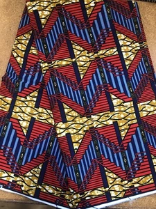 6 Yards| African Wax Cotton Fabric|100%  Cotton-KENTE Print 023 - Picture 1 of 2