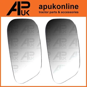 2x Replacement Mirror Glass for Ford New Holland T5.110 T5.115 T5.120 Tractor - Picture 1 of 5