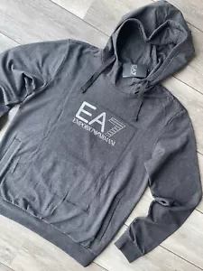 EMPORIO ARMANI EA7 CARBON HOODY SWEATSHIRT TOP HOODIE 6GPM29 - XL - NEW & TAGS - Picture 1 of 11