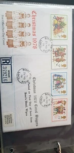 GB Fdc Xmas 1978 Boars Head cds rare cover - Bild 1 von 2