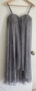 Bariano Womens Soft Grey Strapless 100% Silk Cocktail Formal Dress. Size 10 - Bild 1 von 4
