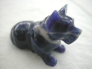 * MINERAUX CHIEN EN LAPIS 2 cm de hauteur - Picture 1 of 2