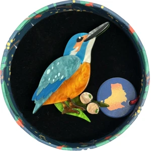 Erstwilder Flash The Kingfisher Brooch - Carmen Hui. NIB. - Picture 1 of 1