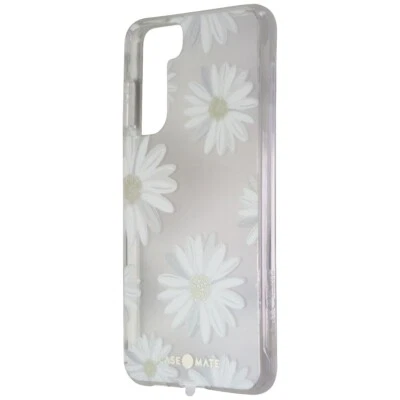 Case-Mate Prints Hardshell Case for Samsung Galaxy S21 5G - Glitter Daisies - Image 1 of 3
