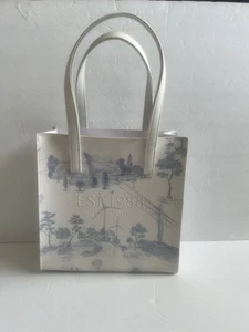 Ted Baker London Baby Blue & White Toile Tote Bag SZ S - Picture 1 of 5