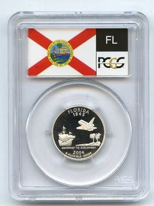 2004 S 25C Silver Florida Quarter PCGS PR69DCAM - Picture 1 of 2