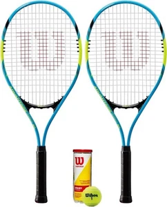 Juego doble de raquetas de tenis Wilson Advantage Pro XL y 3 pelotas de tenis - Imagen 1 de 3