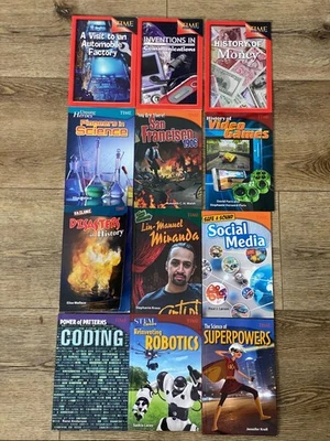 Lot of 12 Readers (TIME®: Informational Texts) Coding, Science of Superpowers.. - Image 1 of 4