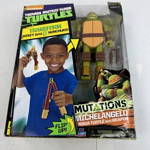 TMNT Teenage Mutant Ninja Turtles Mutations Michaelangelo Figure into weapons - Picture 1 of 6