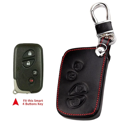 For LEXUS ES GS LS IS LX CT RX 06-14 Leather Car Auto Key Fob Case Cover HoldeJ5 Foto 1 de 4