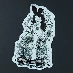 Sexy Tattoo Bad Girl Dia de Los Muertos Laptop Sticker 2 Inch - #14 - Picture 1 of 2