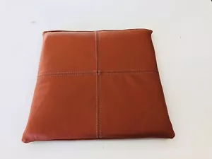 echt Leder Sitzkissen Stuhlkissen Auflage Gelschaum Viskoelastisch 40x40 brandy - Bild 1 von 6
