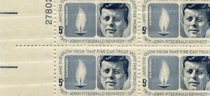 1964 John F. Kennedy-Scott # 1246 - Bloque de 4 placas de Estados Unidos - MNH - Imagen 1 de 1