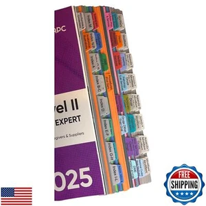 Book Tabs für HCPCS Level II Expert 2025 AAPC Version. Laminiert, farbcodiert - Bild 1 von 5