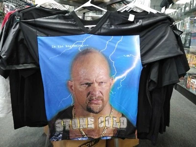 NUEVO CON ETIQUETAS Stone Cold Steve Austin WWF Camiseta Estampado Completo Attitude Era XL Foto 1 de 3
