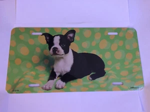 New Boston Terrier Metal License Plate  - Picture 1 of 1