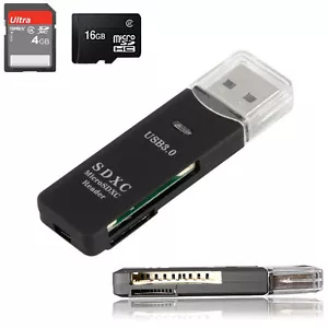 USB 3.0 Micro SD SDHC SDXC TF Memory Card Reader Writer Adapter For Notebook PC - Picture 1 of 10