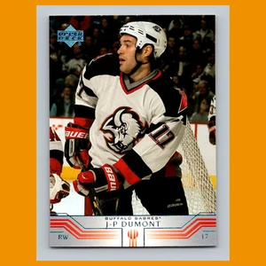Tarjeta de hockey J.P. Dumont #254 2001 Upper Deck Buffalo Sabres NHL CASI NUEVA - Imagen 1 de 3