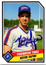 Kevin Tapani autographed baseball card (Mets, Tidewater Tides) 1989 CMC #360