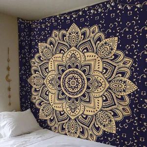 Colcha Colcha Hippie Psicodélica Colcha Tapiz Decoración Mandala Meditación - Imagen 1 de 23