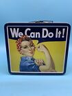 Rosie The Riveter “we Can Do It!" Metal Lunch Box - Famous Vintage Poster - 7x8"