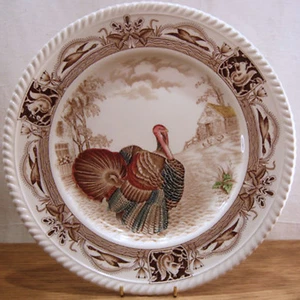 RARE! VINTAGE JOHNSON BROTHERS" BARNYARD KING" TURKEY DINNER PLATE - Picture 1 of 3
