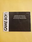 Game Boy Precautions Booklet DMG-USA-8
