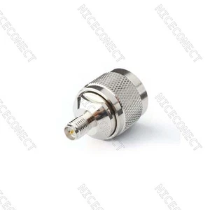 5x RP-SMA Klinke Buchse (Stecker Pin) auf N Stecker gerade Adapter SMA-N Stecker - Bild 1 von 3
