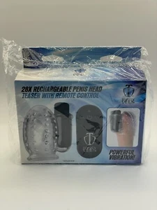 Rechargeable Penis Head Teaser with Remote Control Masturbator Stroker Men  - Picture 1 of 5